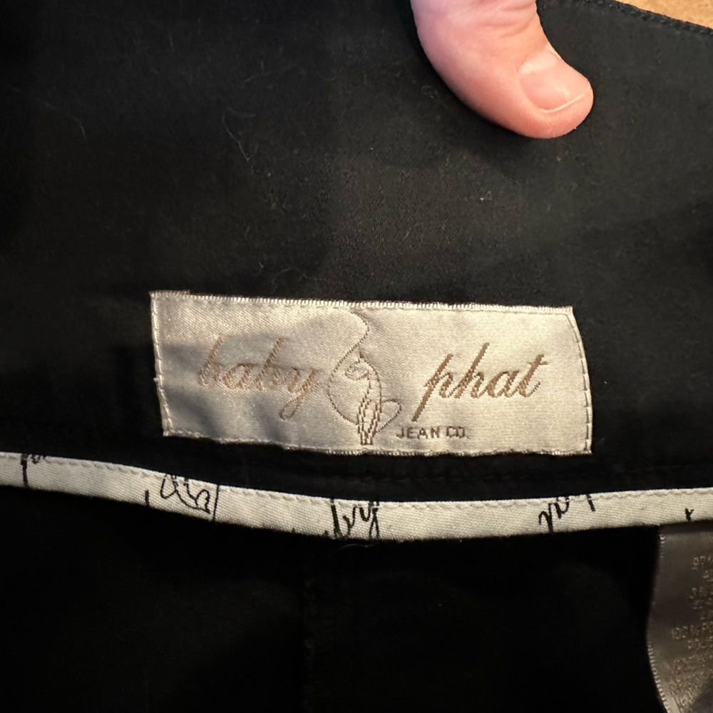 Baby Phat Vintage Y2K Black Pants size 5 - Picture 5 of 6